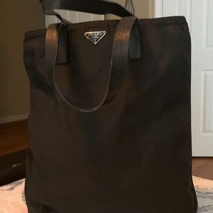 New without tags nylon Prada Tote bag.  12” W X 13 1/2” H